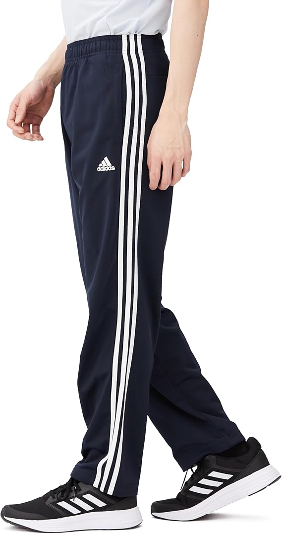 Adidas Solid & Casual Men Track Pants color Blue & Grey