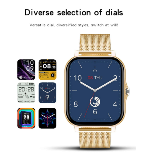 The RockTech ® Color Fit Pro-Model Smartwatch BT 2.0 (Available Colors Black, Silver & Rose Golden)