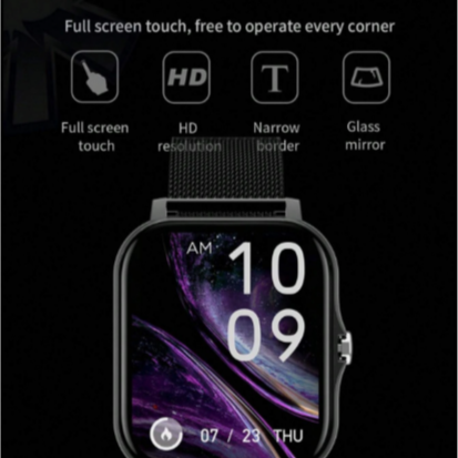 The RockTech ® Color Fit Pro-Model Smartwatch BT 2.0 (Available Colors Black, Silver & Rose Golden)