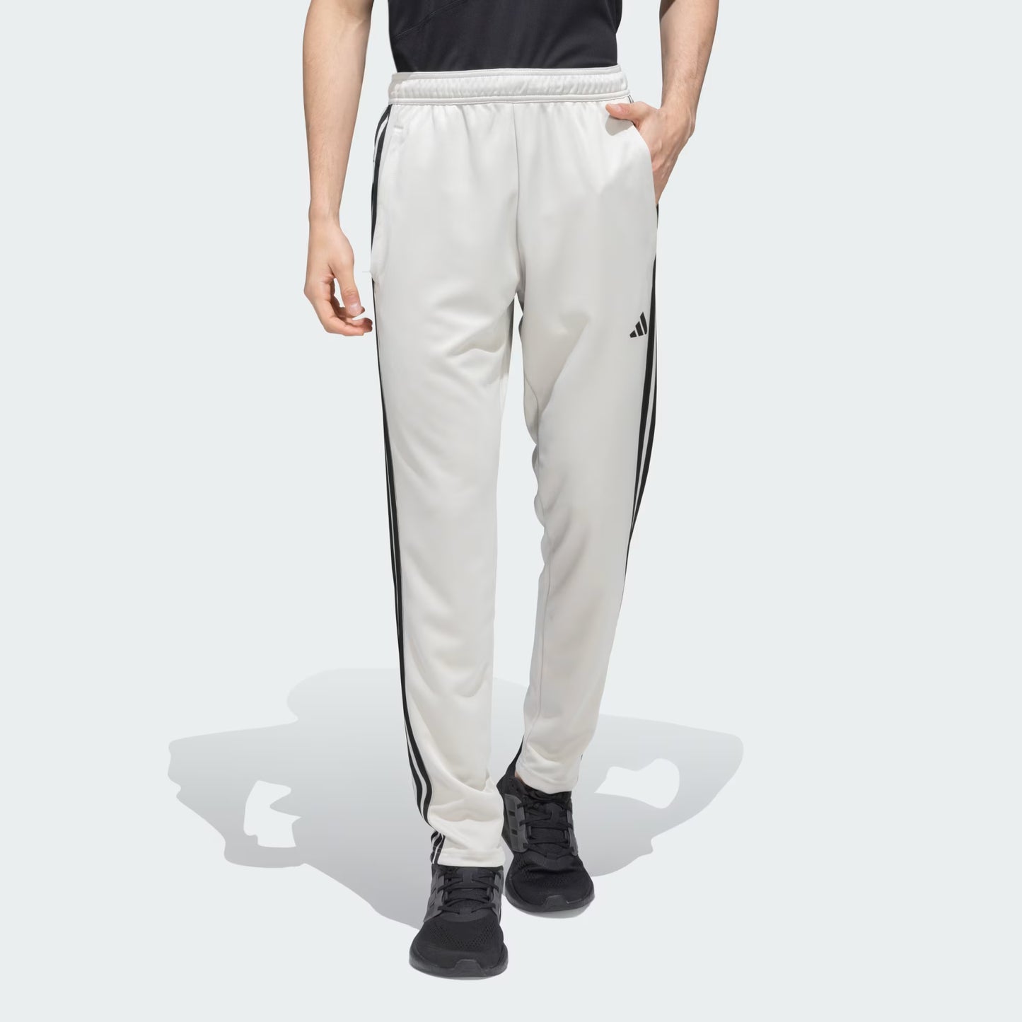 Adidas Solid & Casual Men Track Pants color Blue & Grey