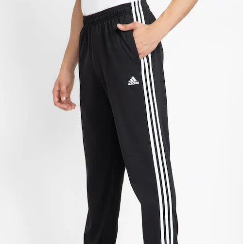 Adidas Combo Color -Style Solid Casual Track-Pants(Black. Grey)