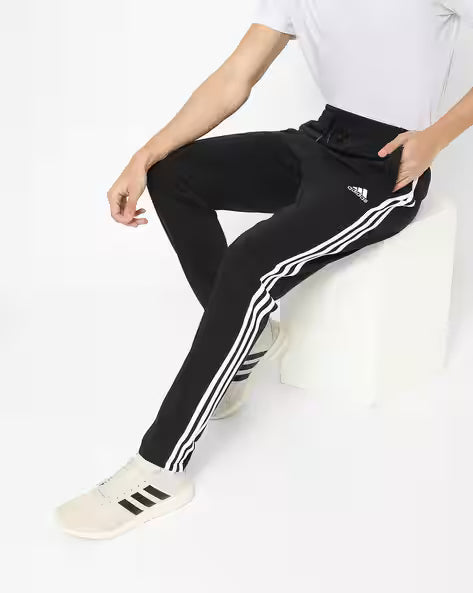 Adidas Solid & Casual Men Track Pants (Black)