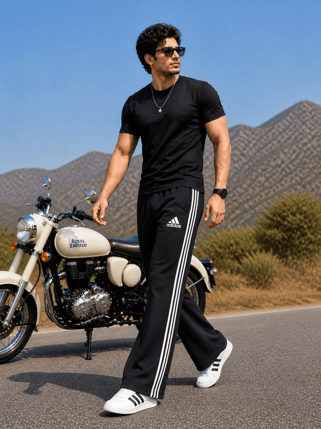 Black Bootcut Track Pants for Men | Soft, Stretchable & Everyday Comfort