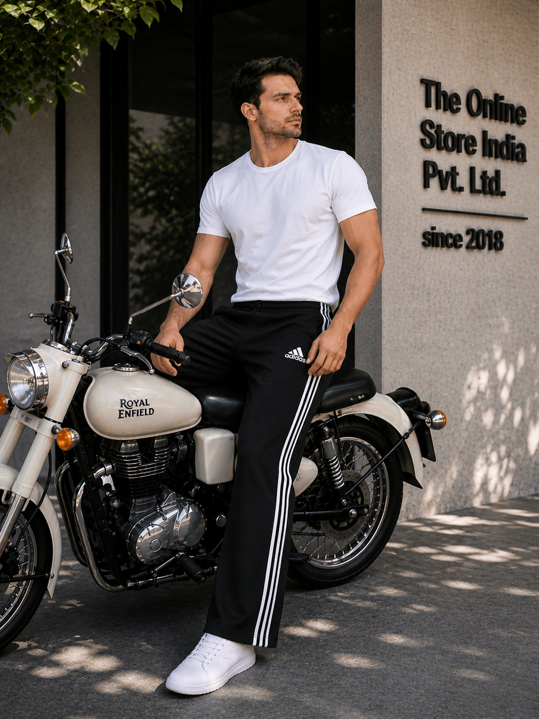 Black Bootcut Track Pants for Men | Soft, Stretchable & Everyday Comfort