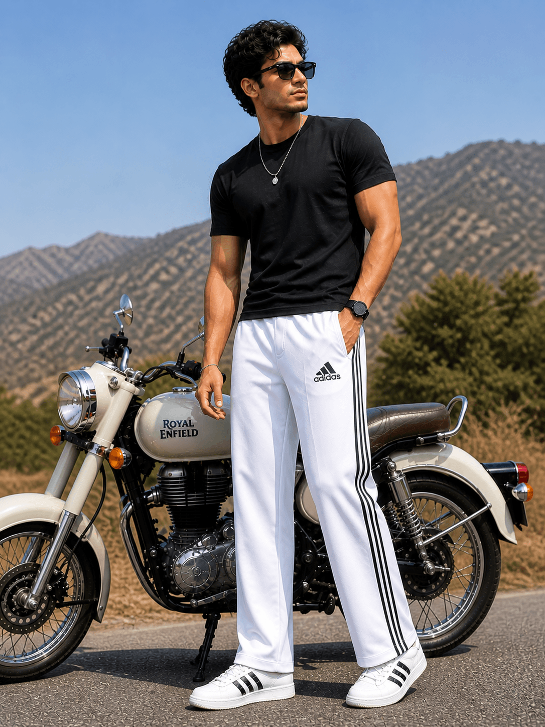 Men's White Bootcut Track Pants | Regular Fit | Soft & Comfortable | Gym, Running, Sports & Casual Wear