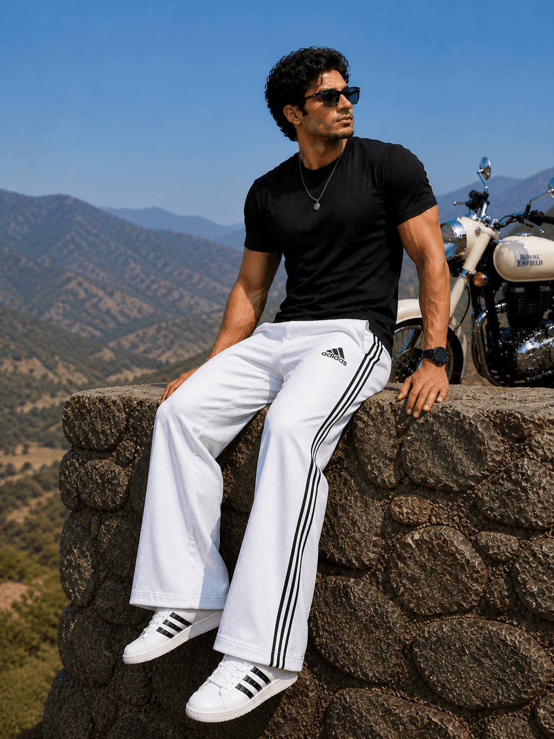 Men's White Bootcut Track Pants | Regular Fit | Soft & Comfortable | Gym, Running, Sports & Casual Wear