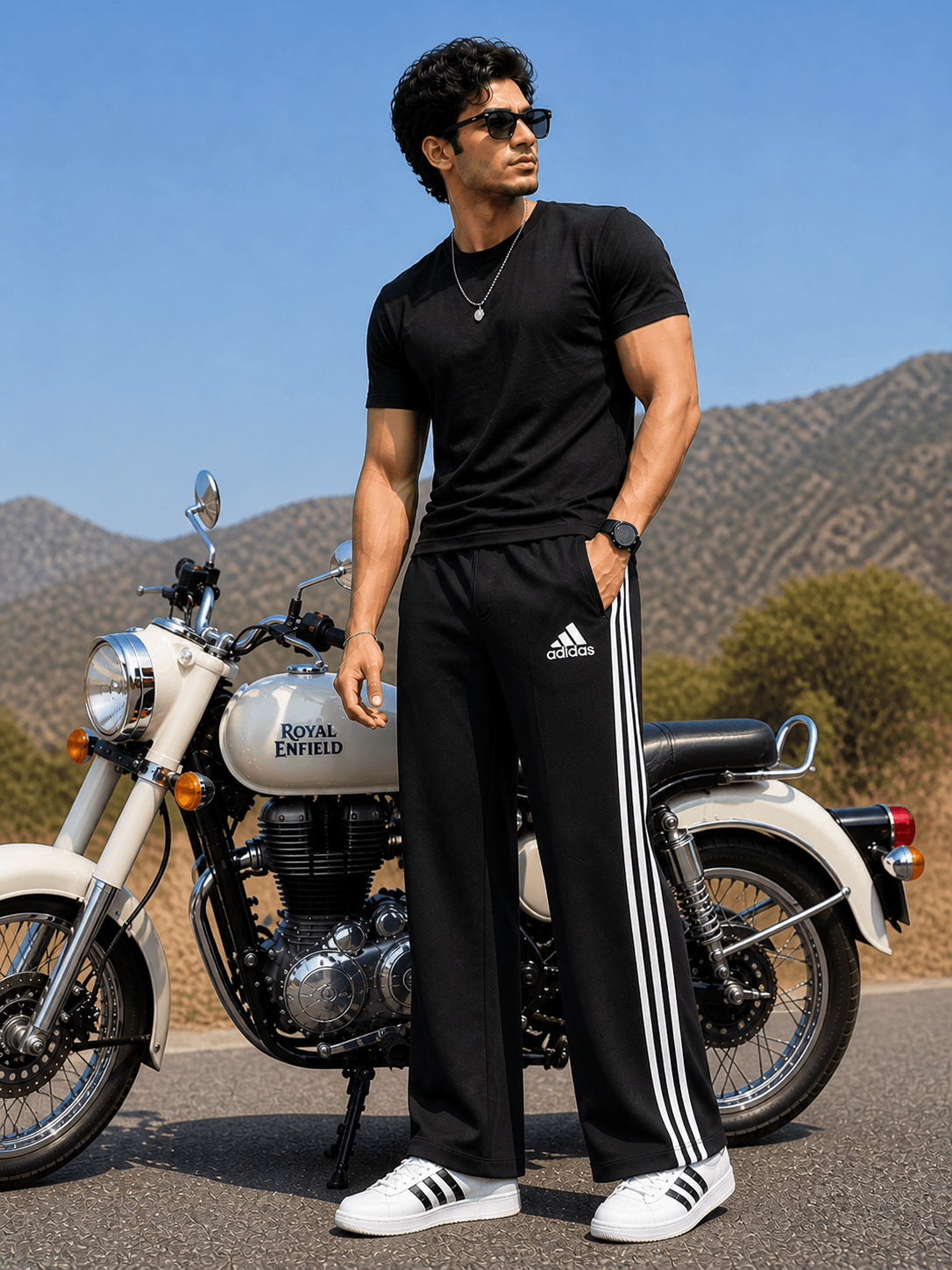 Black Bootcut Track Pants for Men | Soft, Stretchable & Everyday Comfort