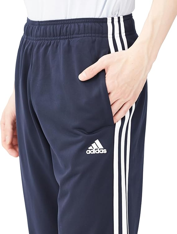 Adidas Solid & Casual Men Track Pants color Blue & Grey