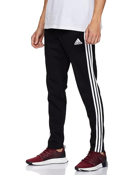 Adidas Combo Black & White Solid Casual Track-Pants