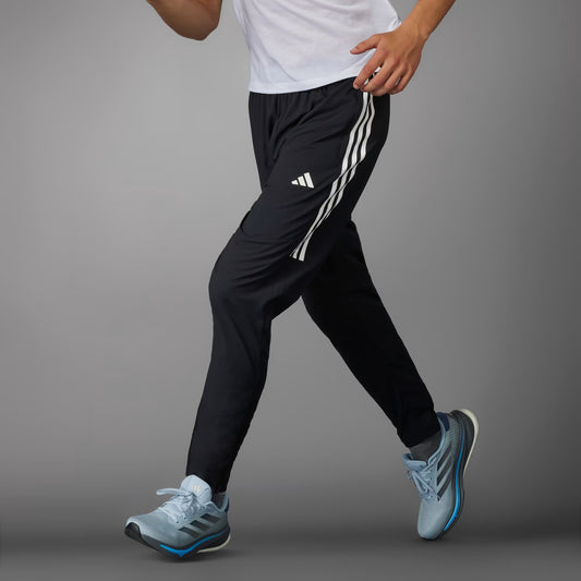 Adidas Solid & Casual Men Half Strip Track Pants (Black)