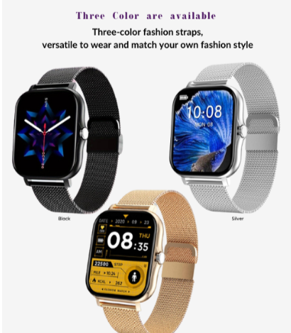 The RockTech ® Color Fit Pro-Model Smartwatch BT 2.0 (Available Colors Black, Silver & Rose Golden)